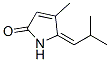 2H-Pyrrol-2-one, 1,5-dihydro-4-methyl-5-(2-methylpropylidene)-, (5E)- (9CI) Struktur