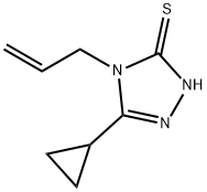 4-ALLYL-5-CYCLOPROPYL-4H-1,2,4-TRIAZOLE-3-THIOL Struktur