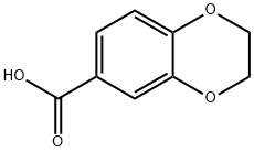 1,4-Benzodioxane-6-carboxylic acid Struktur