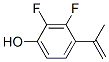 Phenol,  2,3-difluoro-4-(1-methylethenyl)- Struktur