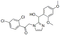 Ethanone,  1-(2,4-dichlorophenyl)-2-[2-[(2,4-dimethoxyphenyl)hydroxymethyl]-1H-imidazol-1-yl]- Struktur