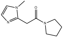 Pyrrolidine, 1-[(1-methyl-1H-imidazol-2-yl)acetyl]- (9CI) Struktur