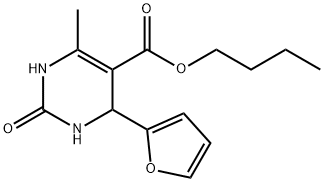 5-Pyrimidinecarboxylicacid,4-(2-furanyl)-1,2,3,4-tetrahydro-6-methyl-2-oxo-,butylester(9CI) Struktur