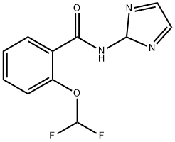 Benzamide, 2-(difluoromethoxy)-N-2H-imidazol-2-yl- (9CI) Struktur