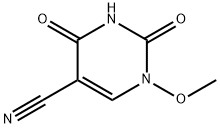 5-Pyrimidinecarbonitrile,1,2,3,4-tetrahydro-1-methoxy-2,4-dioxo-(9CI) Struktur