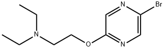 2-BROMO-5-(2-DIETHYLAMINOETHOXY)PYRAZINE Struktur