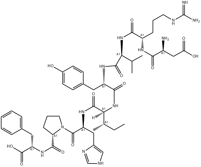 ANGIOTENSIN II, HUMAN Struktur