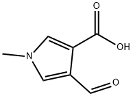 1H-Pyrrole-3-carboxylic acid, 4-formyl-1-methyl- (9CI) Struktur