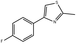 4-(4-FLUORO-PHENYL)-2-METHYL-THIAZOLE Struktur