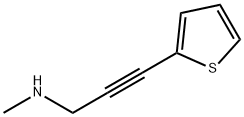 2-Propyn-1-amine, N-methyl-3-(2-thienyl)- (9CI) Struktur