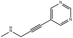 2-Propyn-1-amine, N-methyl-3-(5-pyrimidinyl)- (9CI) Struktur