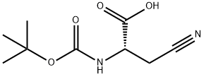 BOC-BETA-CYANO-ALA-OH Structure