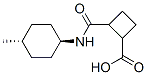 Cyclobutanecarboxylic acid, 2-[[(trans-4-methylcyclohexyl)amino]carbonyl]-, Struktur