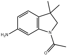 1-ACETYL-6-AMINO-3,3-DIMETHYL-2,3-DIHYDRO-INDOLE Struktur