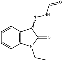 Hydrazinecarboxaldehyde, (1-ethyl-1,2-dihydro-2-oxo-3H-indol-3-ylidene)- (9CI) Struktur