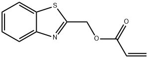 2-Propenoicacid,2-benzothiazolylmethylester(9CI) Struktur