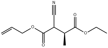 Butanedioic acid, 2-cyano-3-methyl-, 4-ethyl 1-(2-propenyl) ester, (3S)- (9CI) Struktur