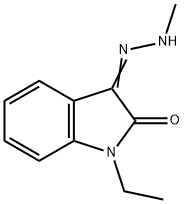 1H-Indole-2,3-dione,1-ethyl-,3-(methylhydrazone)(9CI) Struktur