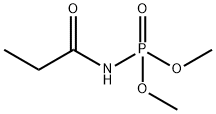 Phosphoramidic  acid,  (1-oxopropyl)-,  dimethyl  ester  (9CI) Struktur