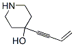 4-Piperidinol, 4-(3-buten-1-ynyl)- (9CI) Struktur