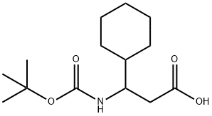 3-(BOC-氨基)-3-環(huán)己基丙酸, 458529-74-3, 結(jié)構式