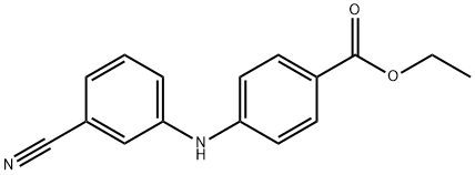 N-(4-CARBETHOXYPHENYL)-N-(3-CYANOPHENYL)AMINE
 Struktur