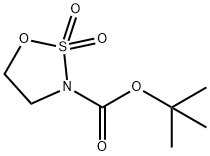 tert-Butyl 1,2,3-oxathiazolidine-3-carboxylate 2,2-dioxide Struktur