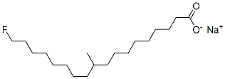 18-Fluoro-10-methyloctadecanoic acid sodium salt Struktur