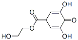 2,5-Cyclohexadiene-1-carboxylic acid, 3,5-dihydroxy-4-oxo-, 2-hydroxyethyl ester (9CI) Struktur