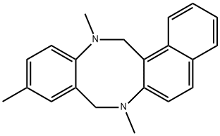 7,10,13-TRIMETHYL-7,8,13,14-TETRAHYDROBENZO[F]NAPHTHO[2,1-B][1,5]DIAZOCINE Struktur