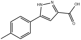 5-(4-METHYLPHENYL)-1H-PYRAZOLE-3-CARBOXYLIC ACID, 46413-67-6, 結(jié)構(gòu)式