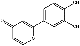 4H-Pyran-4-one, 2-(3,4-dihydroxyphenyl)- (9CI) Struktur