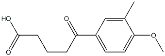 5-(4-METHOXY-3-METHYLPHENYL)-5-OXOVALERIC ACID Struktur