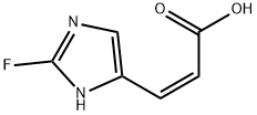 2-Propenoicacid,3-(2-fluoro-1H-imidazol-4-yl)-,(2Z)-(9CI) Struktur