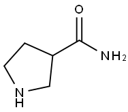 PYRROLIDINE-3-CARBOXAMIDE Struktur