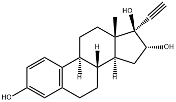 17a-Ethynylestriol Struktur