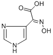 1H-Imidazole-4-aceticacid,alpha-(hydroxyimino)-(9CI) Struktur