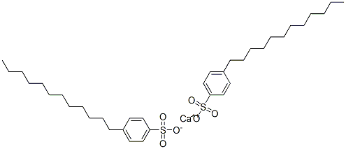 Bis(4-dodecylbenzenesulfonic acid)calcium salt Struktur