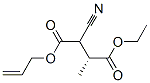 Butanedioic acid, 2-cyano-3-methyl-, 4-ethyl 1-(2-propenyl) ester, (3R)- (9CI) Struktur