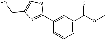 Methyl 3-(4-(hydroxyMethyl)thiazol-2-yl)benzoate Struktur