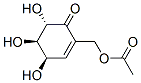 2-Cyclohexen-1-one, 2-[(acetyloxy)methyl]-4,5,6-trihydroxy-, (4R,5R,6S)- (9CI) Struktur