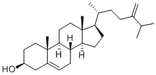 5,24(28)-Cholestadien-24-methylen-3beta-ol Struktur