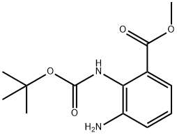 3-AMINO-2-TERT-BUTOXYCARBONYLAMINO-BENZOIC ACID METHYL ESTER Struktur