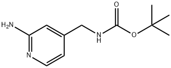 (2-aMino-pyridin-4-ylMethyl)-carbaMic acid tert-butyl ester Struktur