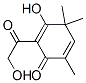 2,5-Cyclohexadien-1-one, 3-hydroxy-2-(hydroxyacetyl)-4,4,6-trimethyl- (9CI) Struktur