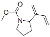 1-Pyrrolidinecarboxylic  acid,  2-(1-methylene-2-propenyl)-,  methyl  ester  (9CI) Struktur