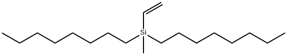 VINYLDI-N-OCTYLMETHYLSILANE Struktur