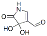 1H-Pyrrole-3-carboxaldehyde, 4,5-dihydro-4,4-dihydroxy-5-oxo- (9CI) Struktur