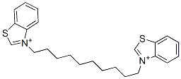 3,3'-(Decamethylene)bis(benzothiazole-3-ium) Struktur