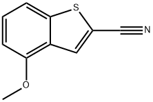 4-Methoxybenzo[b]thiophene-2-carbonitrile Struktur